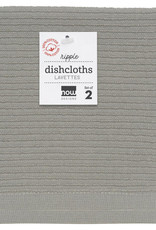 Now Designs Ripple Dish Cloths - London Gray S/2