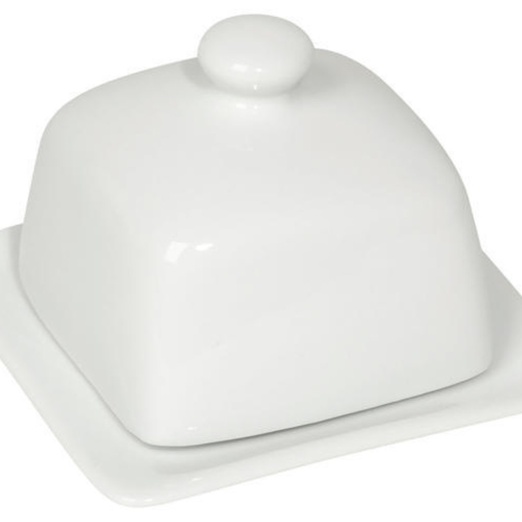 Now Designs White Square Butter Dish