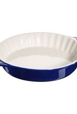 Staub 24cm /9.4” Ceramic Round Pie Dish - Blue