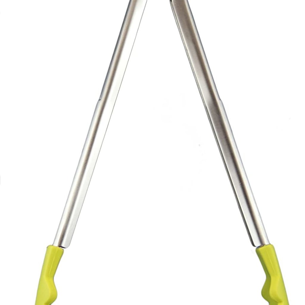 Cuisipro 12"  Silicone Locking Tongs- Apple Green