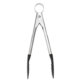 Cuisipro 7" Silicone Piccolo Tongs - Black