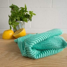 Now Designs Ripple Dishcloths - Lucite Green S/2