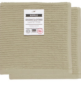Now Designs Ripple Dishcloths - Sandstone S/2