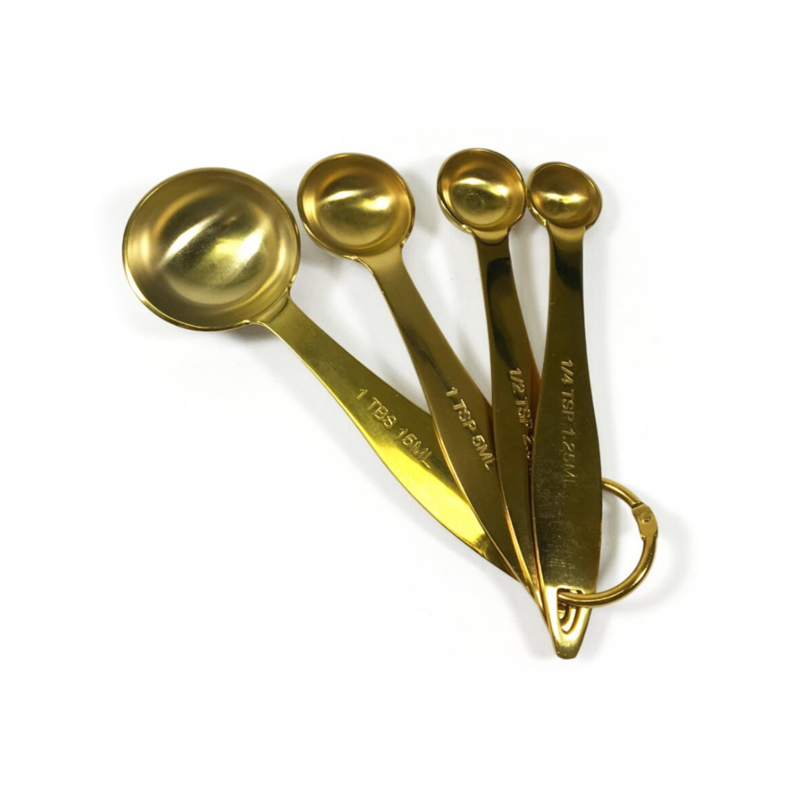 Maison Plus Measuring Spoons S/4 - Gold