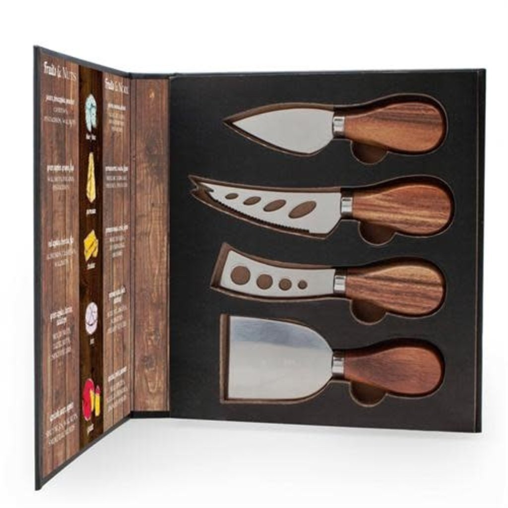 Danesco Cheese Knives Set/4 - Acacia Wood