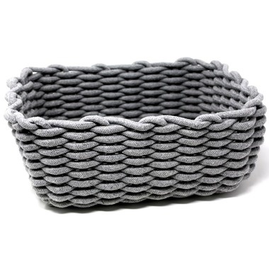Natural Living Woven Storage Basket - Grey