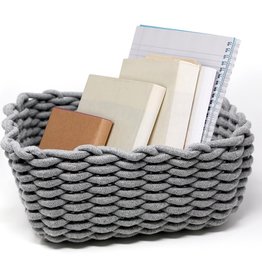 Natural Living Woven Storage Basket - Grey