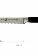 ZWILLING Four Star 5" Bagel Knife Scalloped