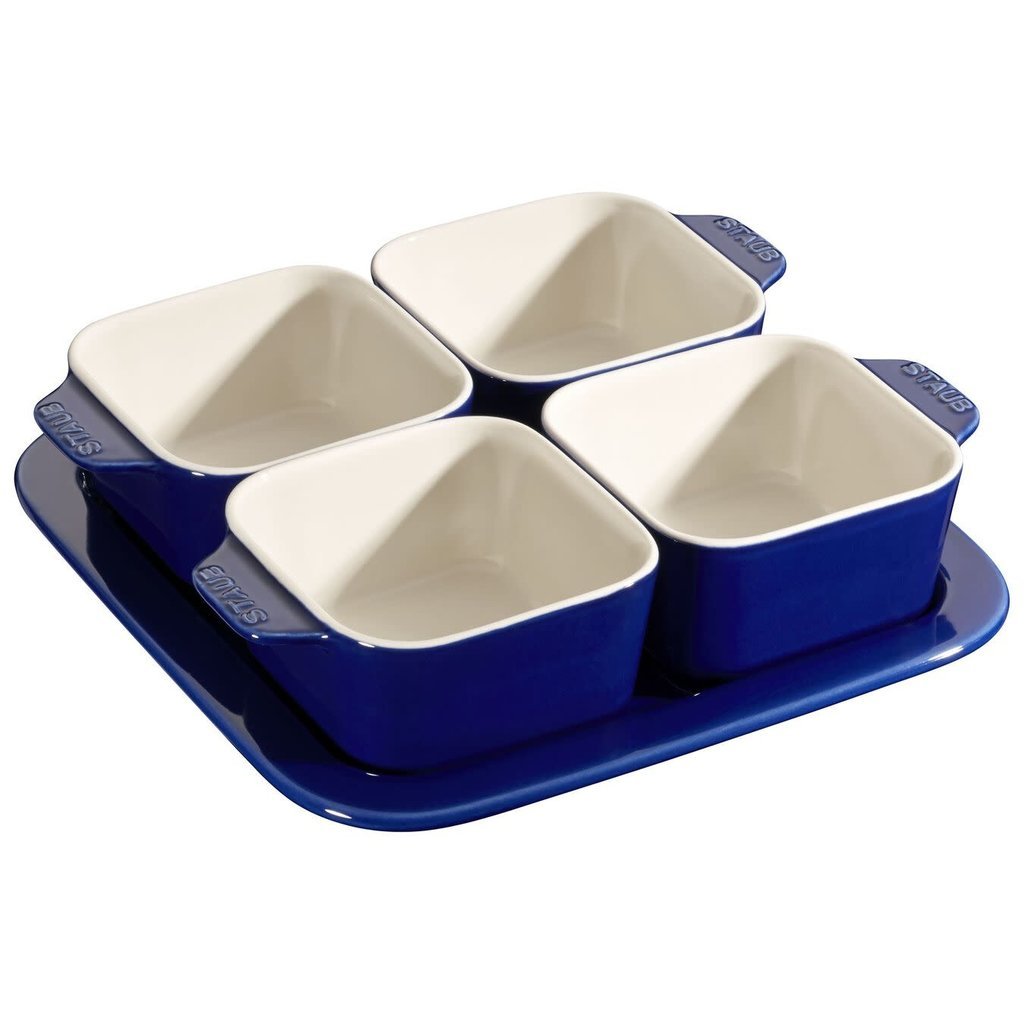 Staub Appetizer Set - Blue 7.5" x 7.5" / 19cm x 19cm