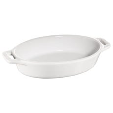 Staub Oval Baking Dish White 17x12.5cm / 6.5"x4.5"