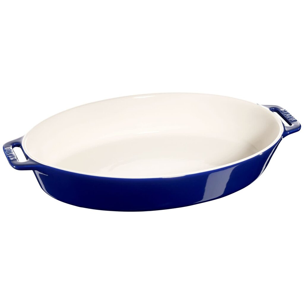 Staub Oval Baking Dish Blue 37x24cm/14.5"x9.5"