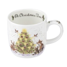 Wrendale Designs 'Oh Christmas Tree' Christmas Mug - 11oz