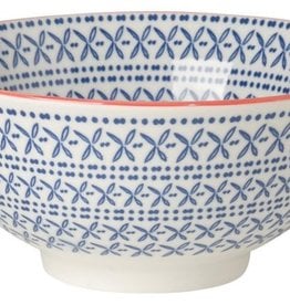 Now Designs Stamped Bowl 6" - Blue Cross
