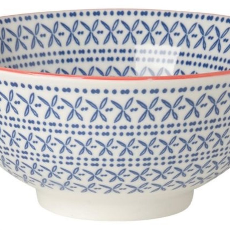 Now Designs Stamped Bowl 6" - Blue Cross