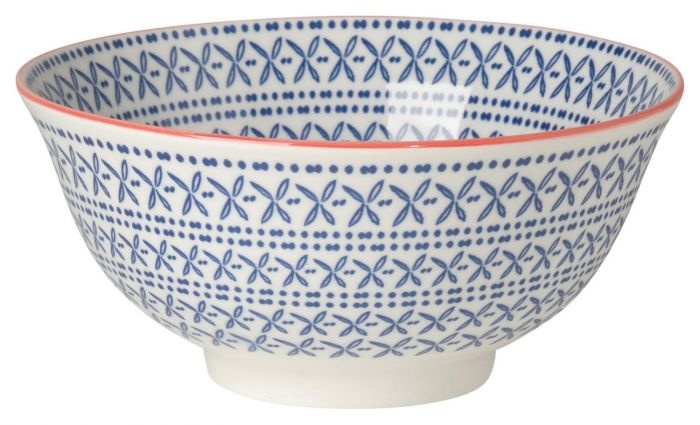 Now Designs Stamped Bowl 6" - Blue Cross*