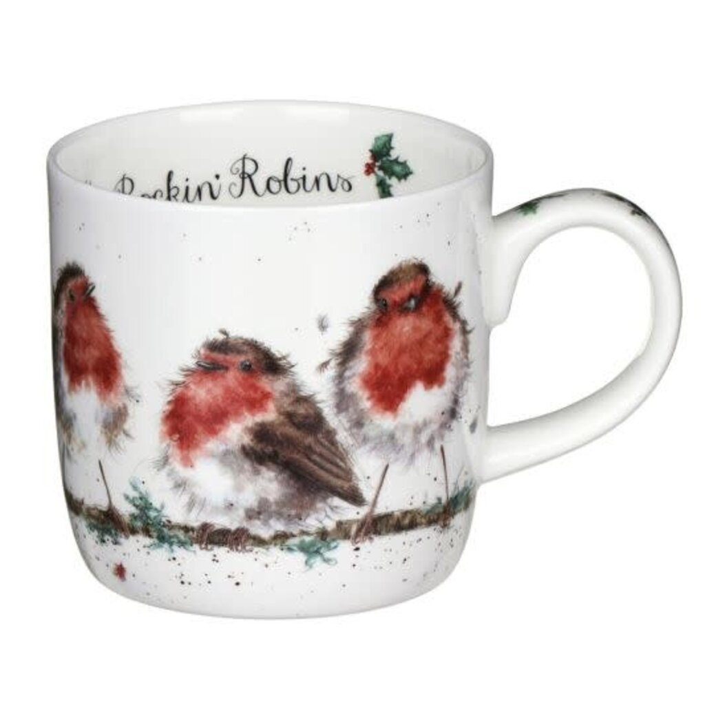 Wrendale Designs 'Rockin' Robins' Mug