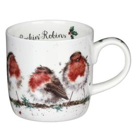 Wrendale Designs 'Rockin' Robins' Mug