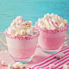 GourmetduVillage Creamy Pink Unicorn White Hot Chocolate