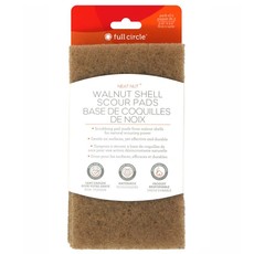 Full Circle FC Scouring Pads 3Pk - Walnut Shell