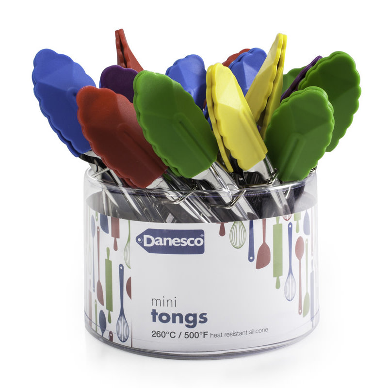 Danesco Mini Tongs 18cm/7" - Single - Asst Colours