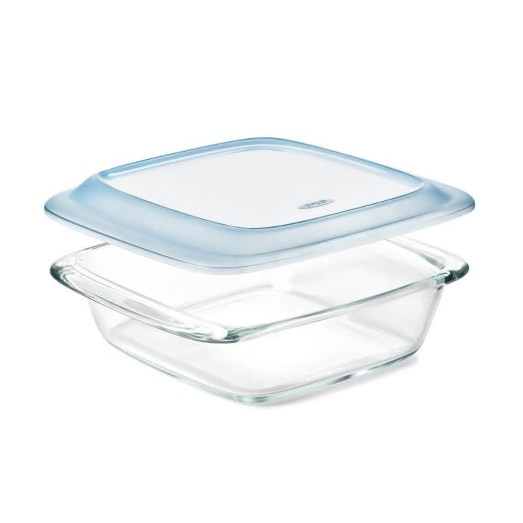 OXO GG Sq Baking Dish - Glass w/Lid  2qt 8"