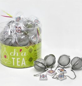 Ch'a Tea Ch'a Tea Ball with Tile Charm - Single