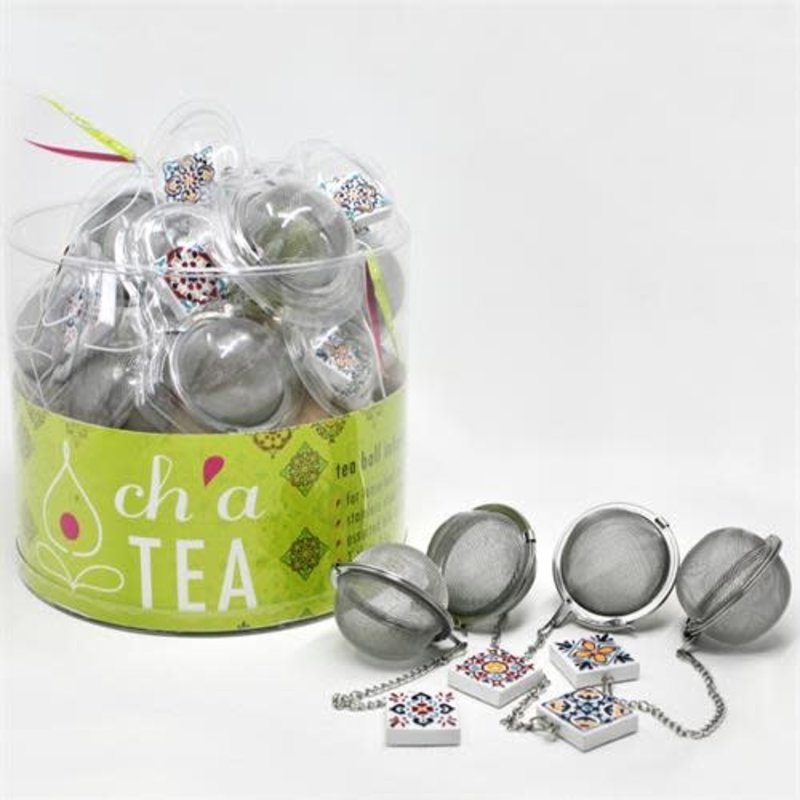 Ch'a Tea Ch'a Tea Ball with Tile Charm - Single