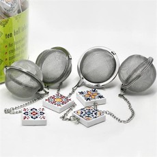 Ch'a Tea Ch'a Tea Ball with Tile Charm - Single