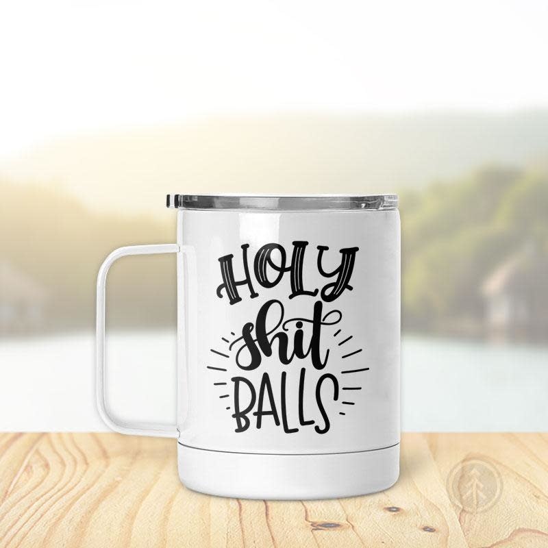 Pinetree Innovations Insulated Mug - Holy Shit Balls