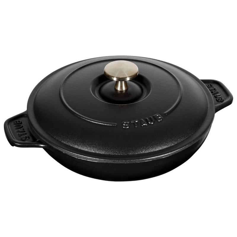 Staub Round Covered Hot Plate 8" - Black