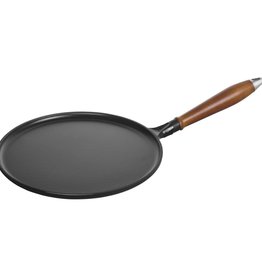 Staub Crepe Pan 11" /28cm Black /Wood Handle