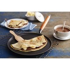 Staub Crepe Pan 11" /28cm Black /Wood Handle