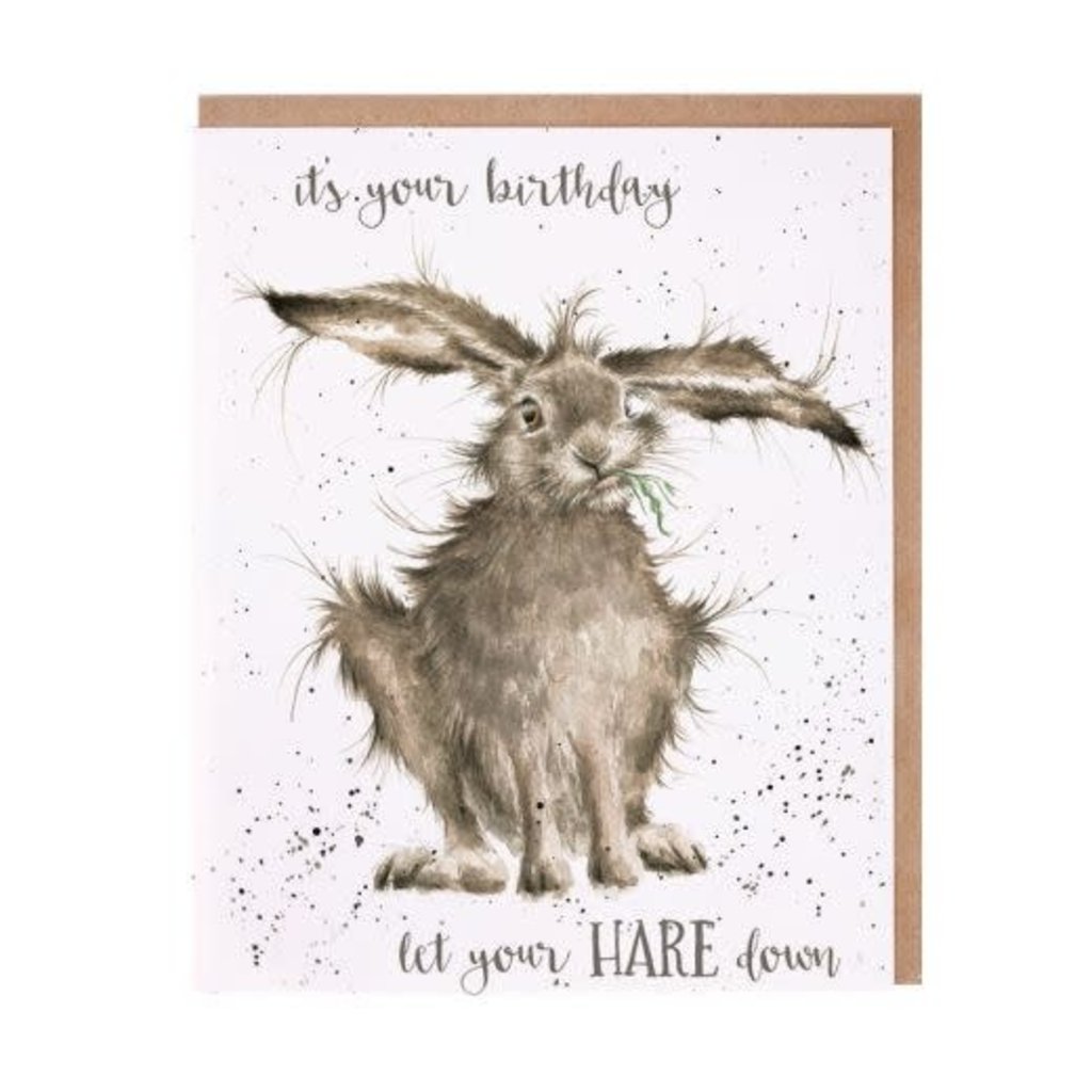 Wrendale Designs 'Hare Down' Birthday Card