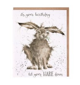 Wrendale Designs 'Hare Down' Birthday Card