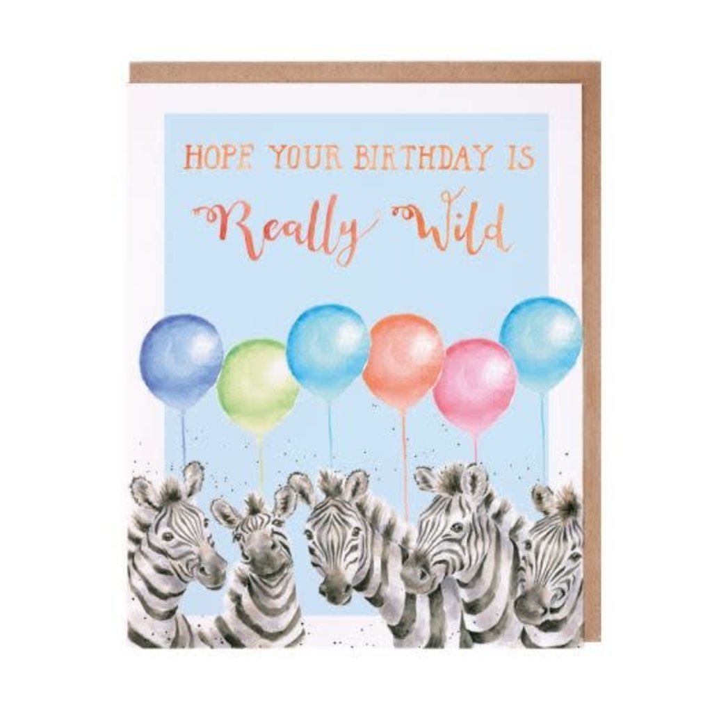 Wrendale Designs Really Wild (Zebra) - Card