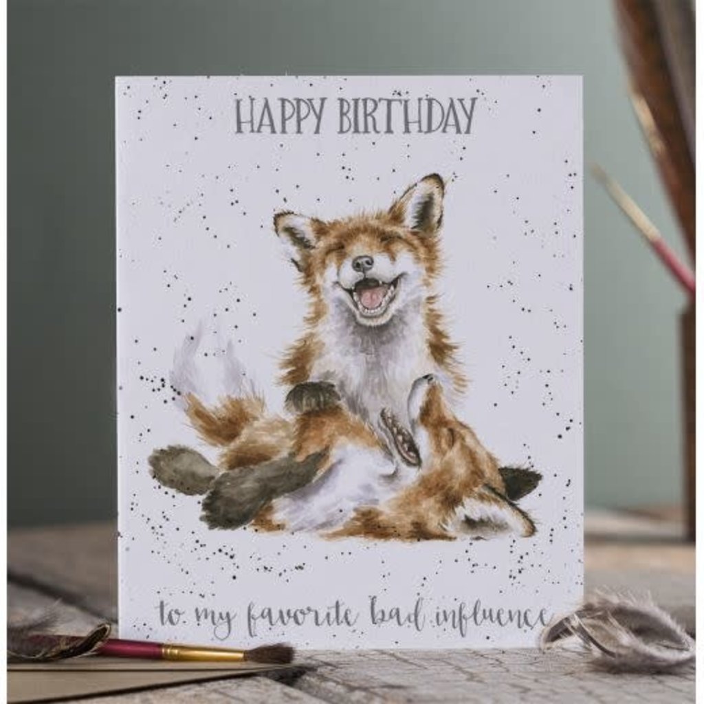 Wrendale Designs 'Favourite Bad Influence' Birthday Card