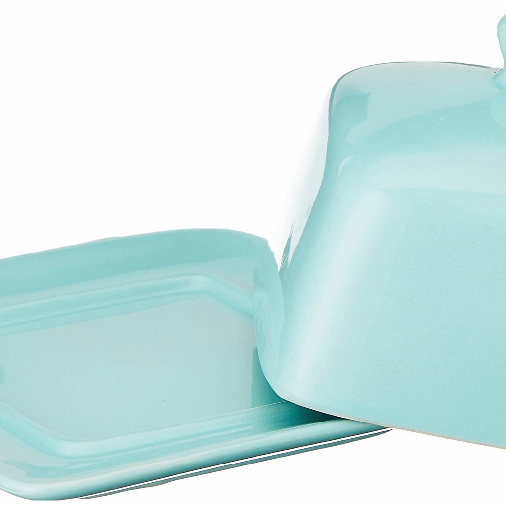 Now Designs Square Covered Butter Dish - Eggshell