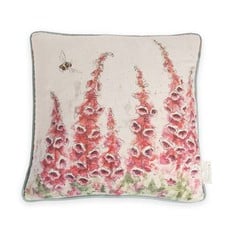 Wrendale Designs 'Foxgloves' Decorative  Cushion
