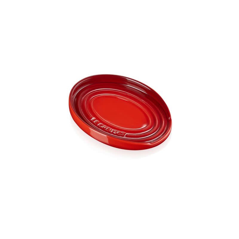 Le Creuset Stoneware Oval Spoon Rest Cherry