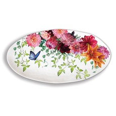 Michel Design Works Sweet Floral Melody Oval Melamine Serveware Platter