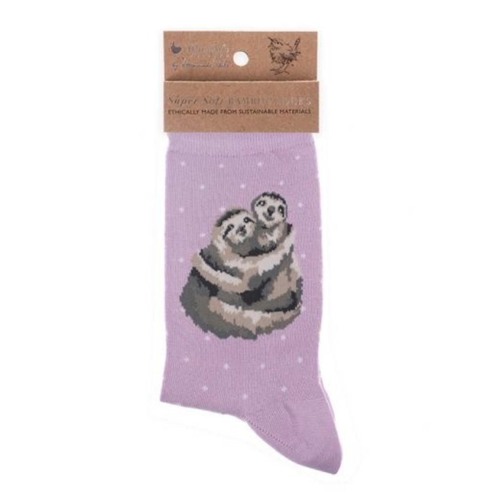 Wrendale Designs Socks - 'Big Hugs' - Sloths