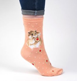 Wrendale Designs Socks - 'The Diet Starts Tomorrow' Hamster