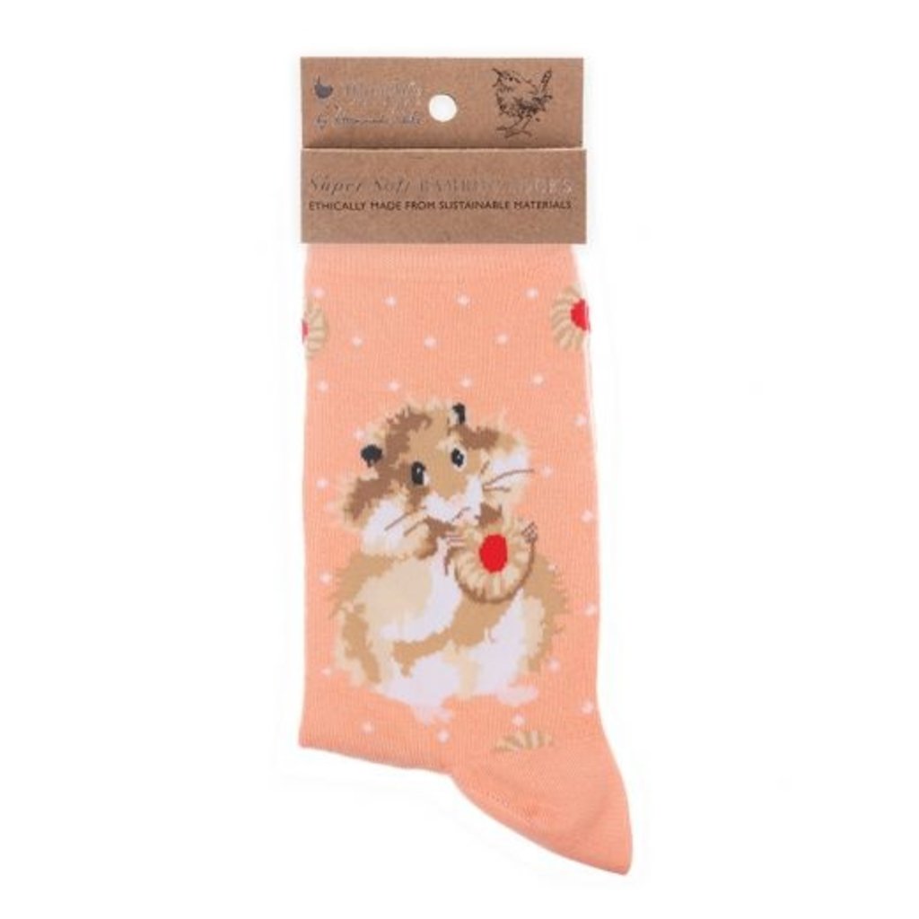 Wrendale Designs Socks - 'The Diet Starts Tomorrow' Hamster