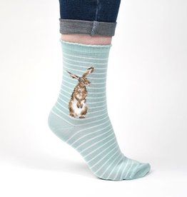 Wrendale Designs Socks - 'The Hare and The Bee'