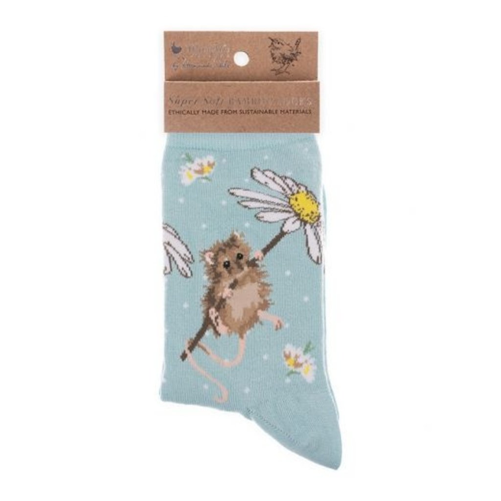 Wrendale Designs Socks - 'Oops A Daisy' Mouse