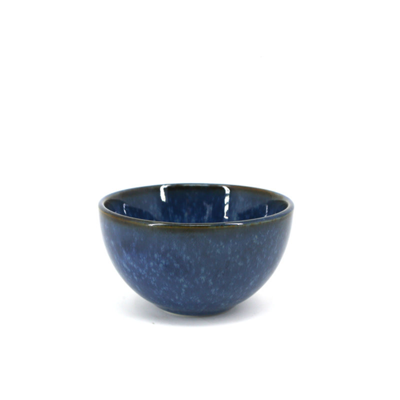 BIA 3.5" Reactive Glazed Pinch Bowl - Navy Blue