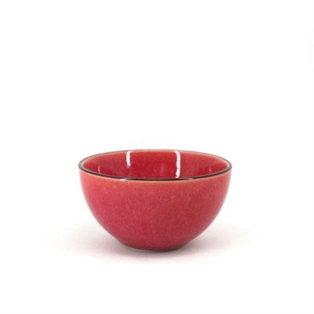BIA 3.5" Reactive Glazed Pinch Bowl - Fuschia