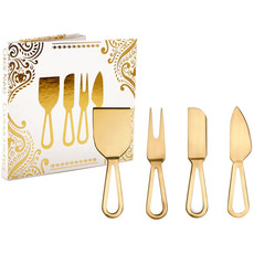 Danesco Cheese Knives S/4 - Gold Finished