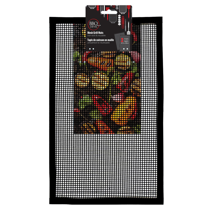 Danesco BBQ Devil Mesh Grill Mats S/2 47.5x26cm