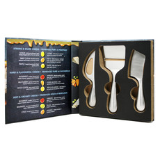 Danesco Cheese Knife Set 3pc  Stainless Steel